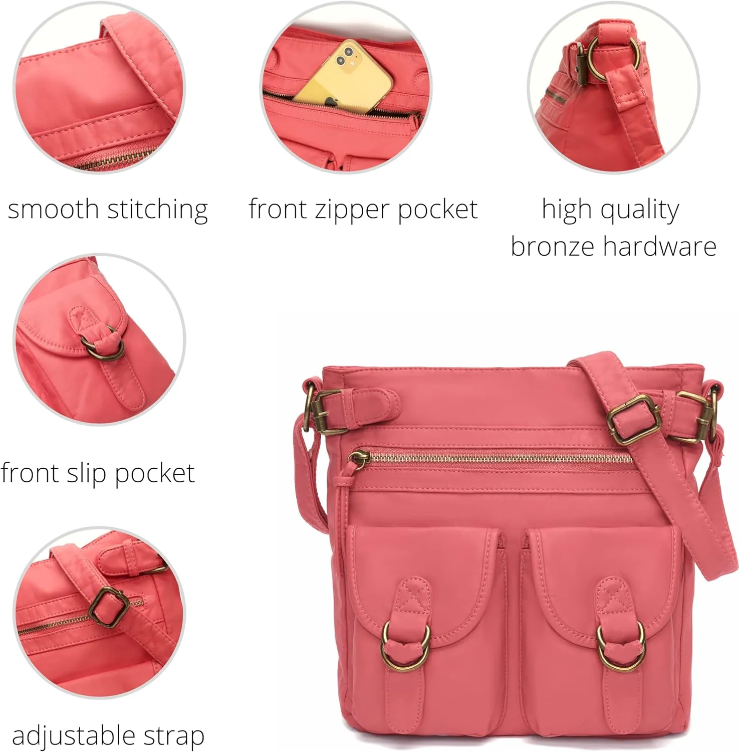 Ultra Soft Medium Crossbody, Shoulder Bag H1998