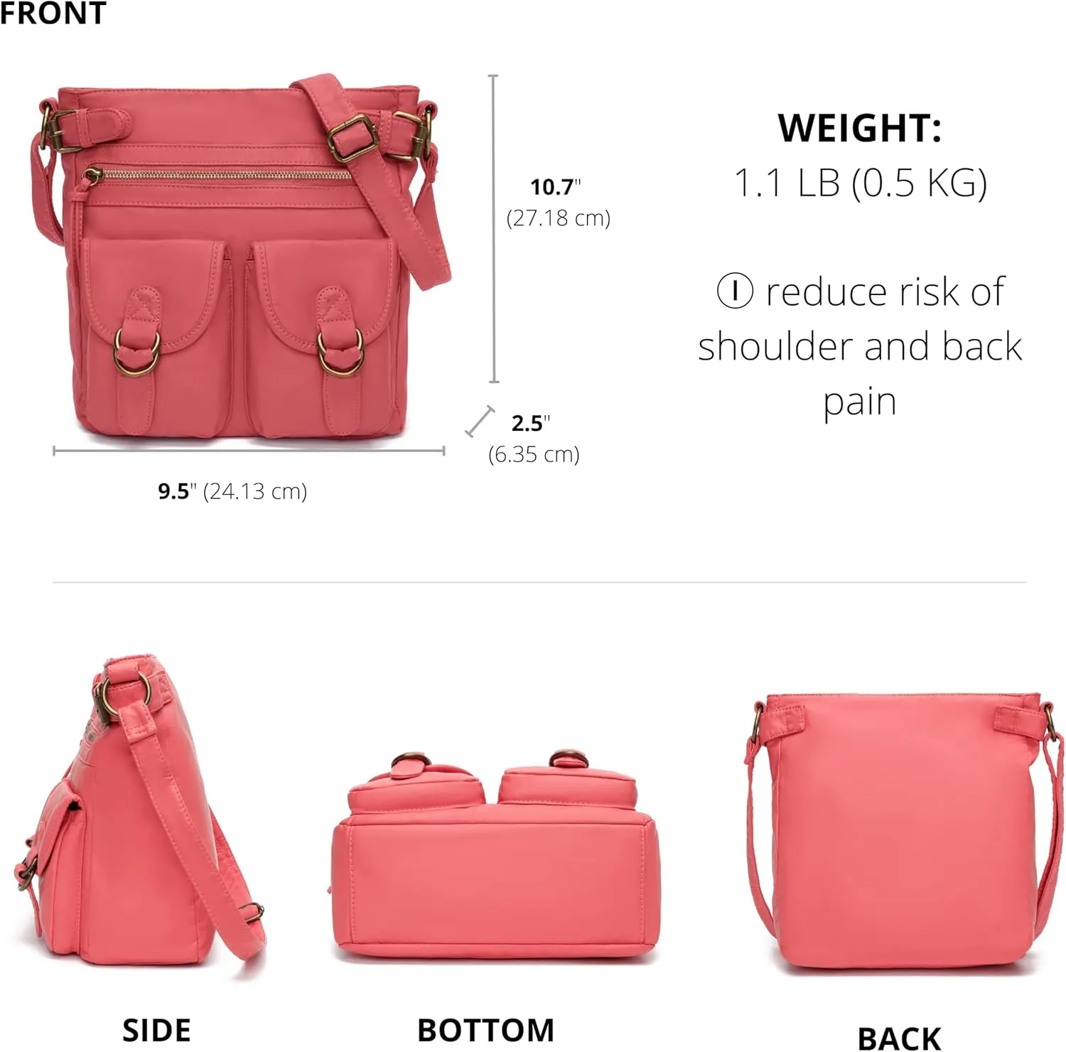 Ultra Soft Medium Crossbody, Shoulder Bag H1998