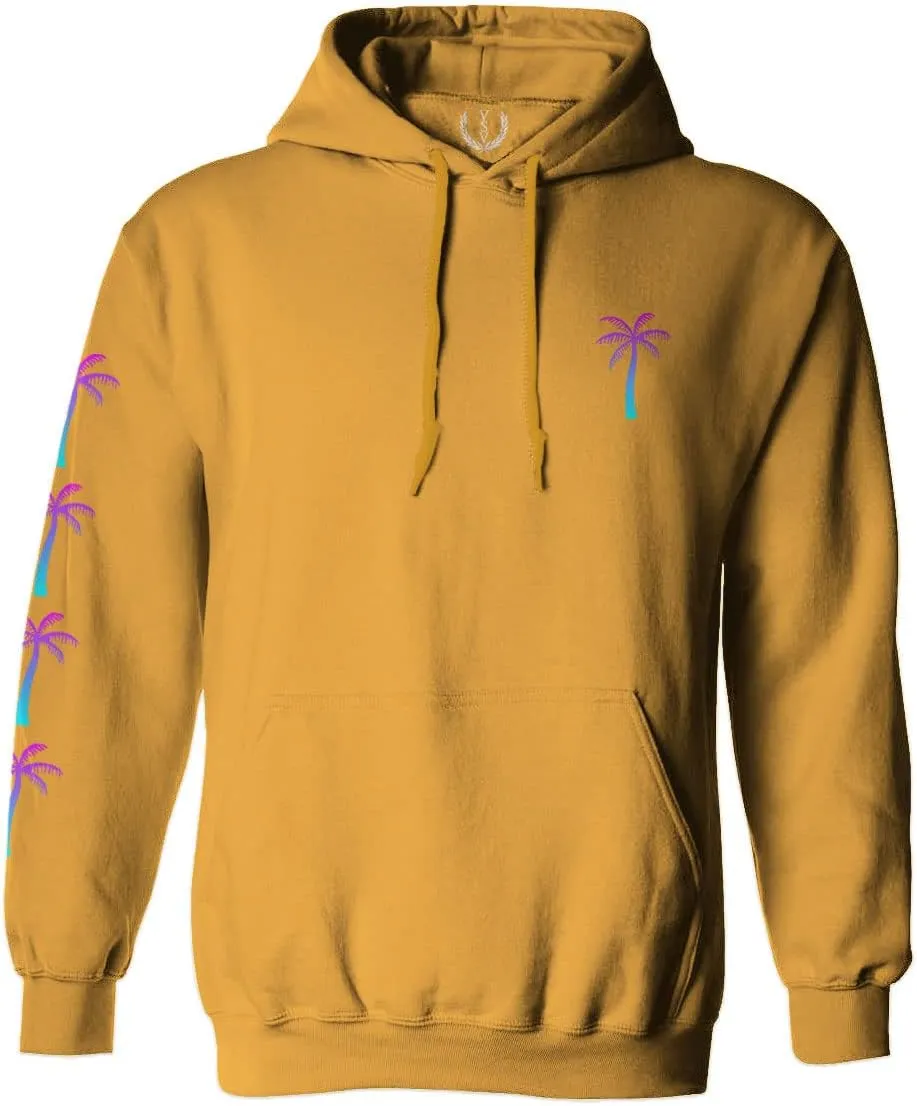 Vaporwave Palm Tree Aesthetics Art Cool Summer Graphic Beach Hoodie