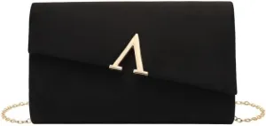 Velvet Simple Evening Bag Removable Chain Clutch Purses