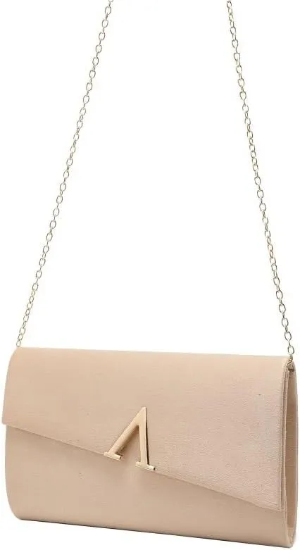 Velvet Simple Evening Bag Removable Chain Clutch Purses