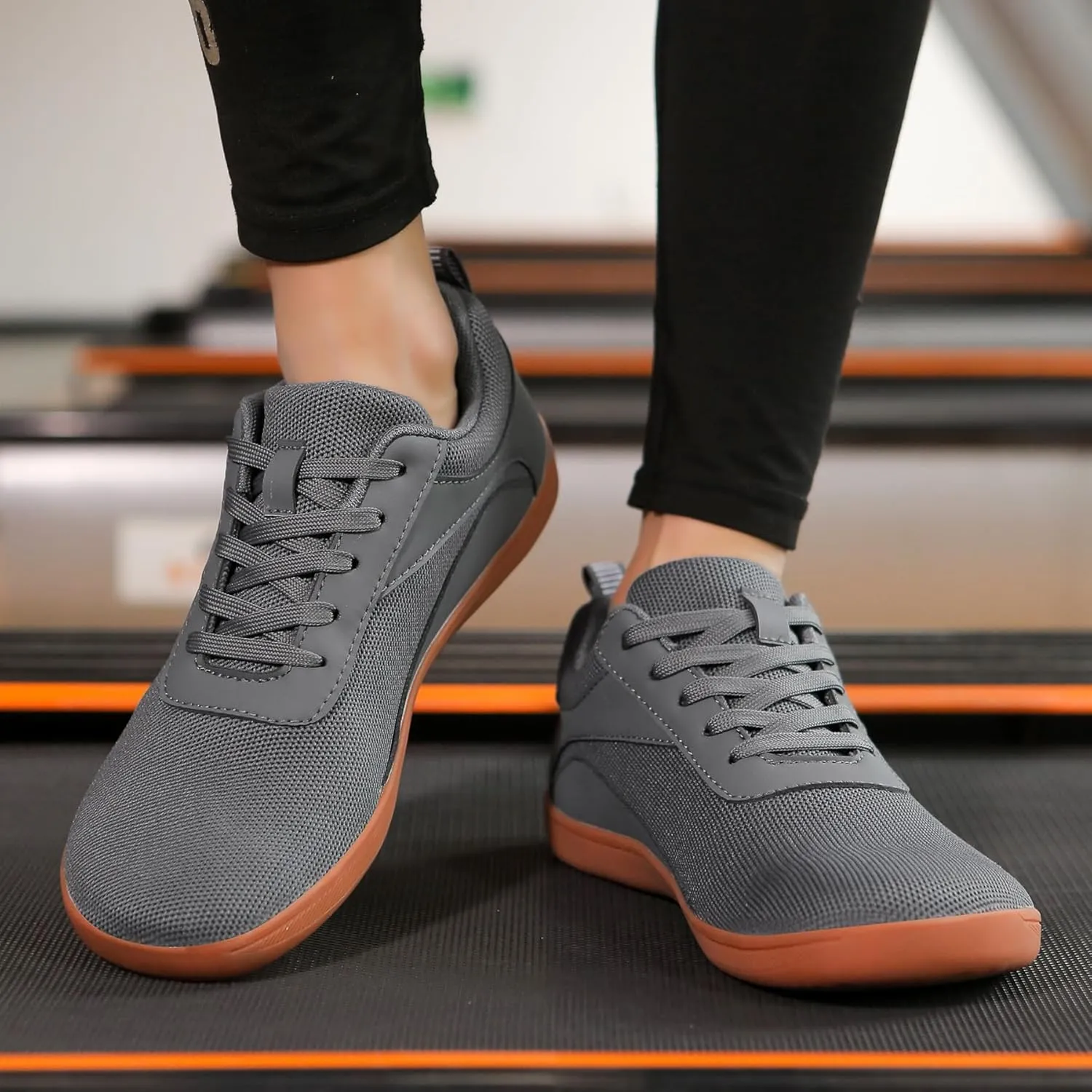 Wide Toe Box Shoes, Zero Drop Sole Lightweight Breathable Minimalist Neutral Walking Athletic Barefoot Sneakers