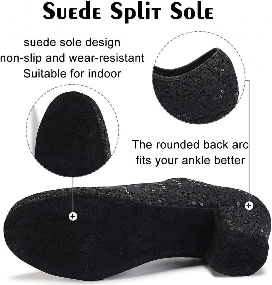 Women Ballroom Dance Shoes Lace up Latin Salsa Practice Dance Teaching Shoes,Model LPWMMD