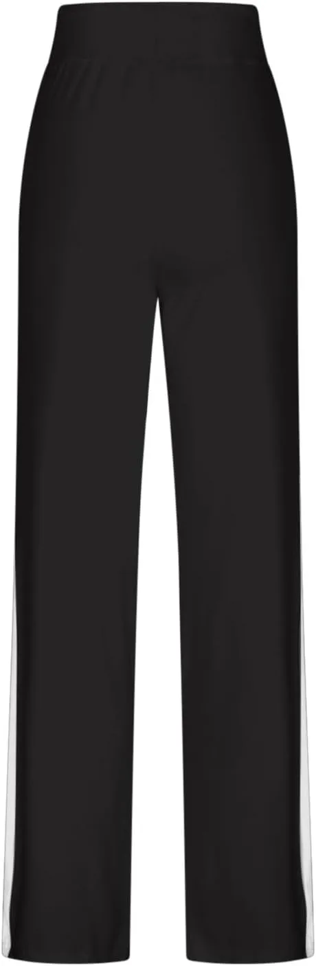 Women Comfy Soft Modal Pajama Pants Wide Leg Drawstring High Waist Stretchy Yoga Trouser Striped Casual Lounge Pant