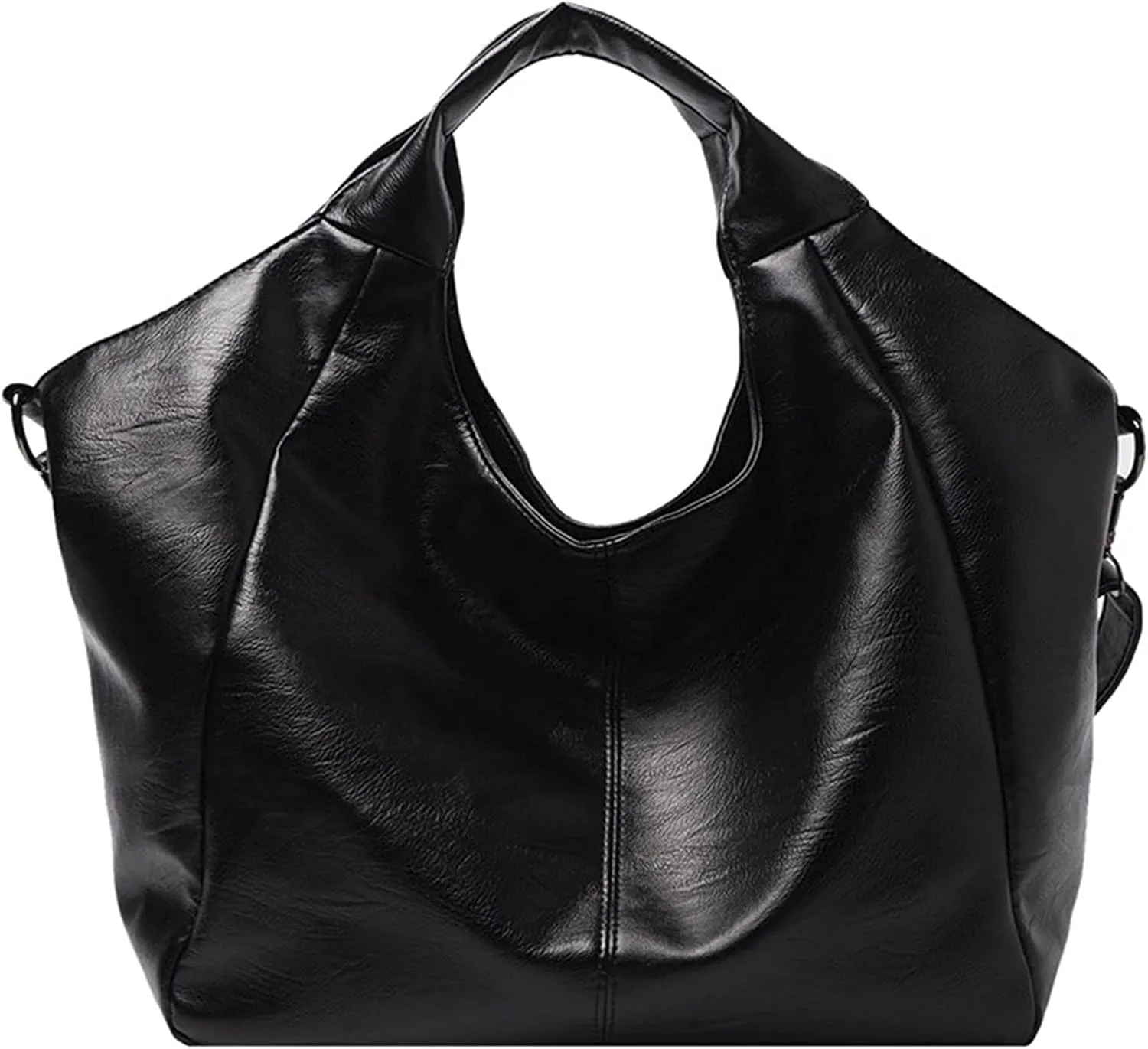 Women Hobo Handbags Large Capacity Handbags Soft Leather Shoulder Bag Soft Vegan Leather Shoulder Bag