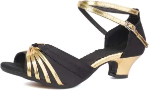 Women Latin Dance Shoes Ballroom Dance Shoes with Open Toe, Model DY-08