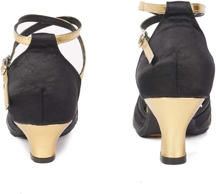 Women Latin Dance Shoes Ballroom Dance Shoes with Open Toe, Model DY-08