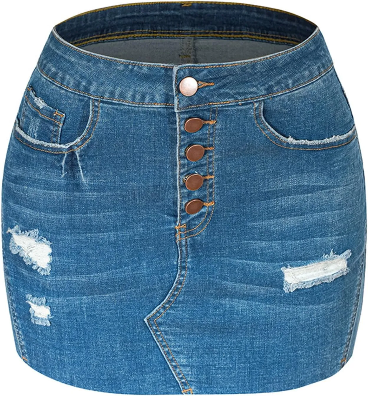 Women Skirts Denim Skirts for Women Midi Sexy Ruched Cowgirl Slit Plain Skirts 2025 Fashion Y2K