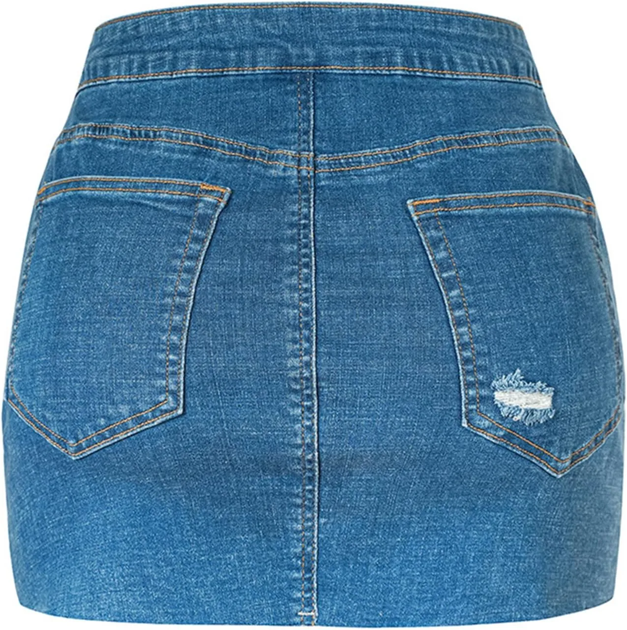 Women Skirts Denim Skirts for Women Midi Sexy Ruched Cowgirl Slit Plain Skirts 2025 Fashion Y2K
