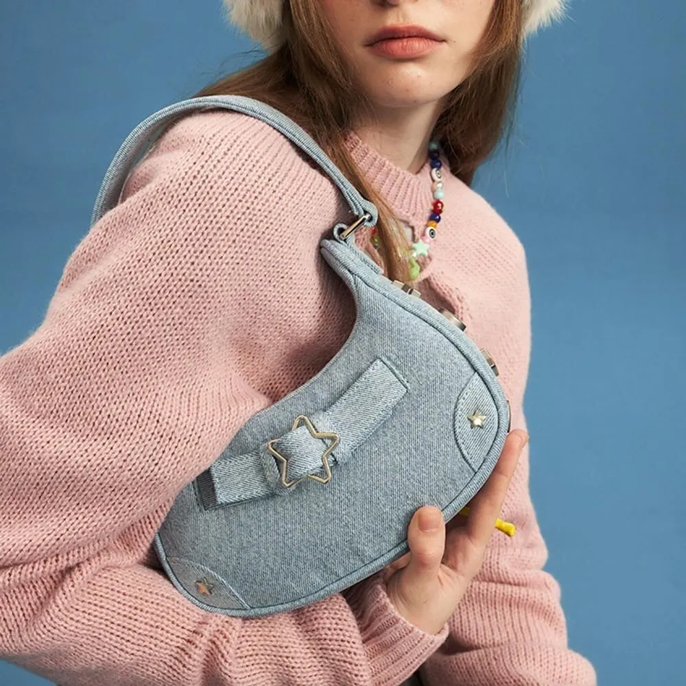 Women's Crossbody Bag Contrast Color Plaid Striped Saddle Shoulder Handbag Underarm Satchel Tote Clutch Purse Hobo Bag