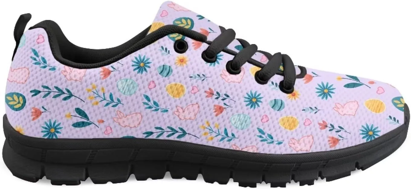 Women's Fashion Sneakers Low Top Casual Shoes Lightweight Wide Arch Support Travel Sneakers for Workout Size 5-12 Black Sole