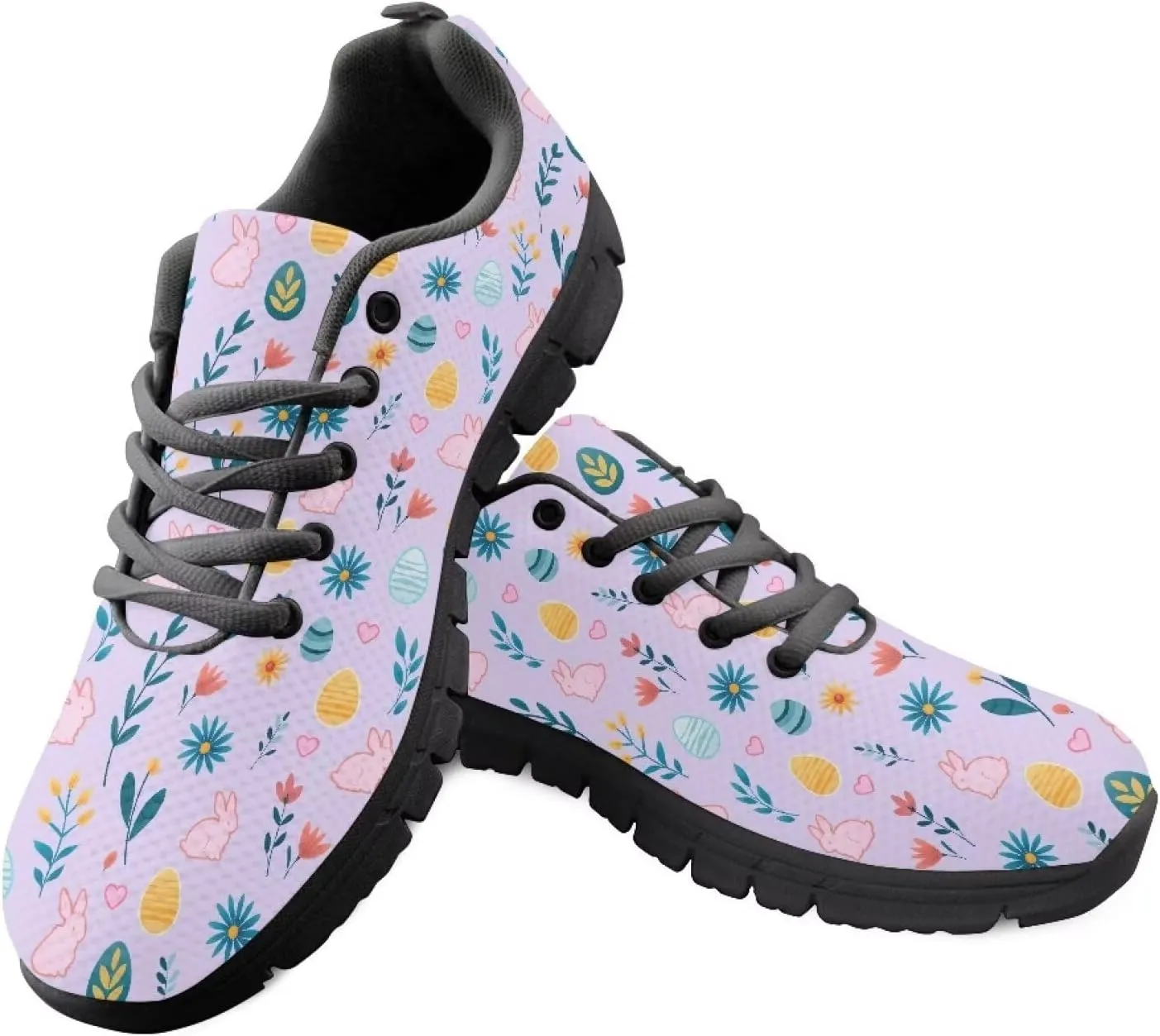 Women's Fashion Sneakers Low Top Casual Shoes Lightweight Wide Arch Support Travel Sneakers for Workout Size 5-12 Black Sole