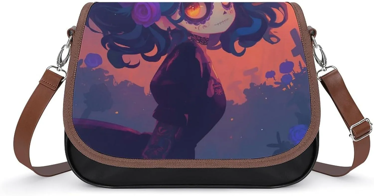 Women's Handbag Cool Girl Satchel Bag Leather Crossbody Bag Waterproof Messenger Bag