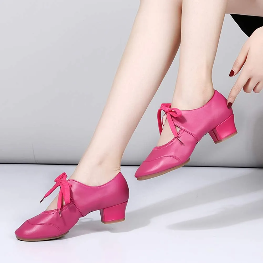 Women's Latin Dance Shoes Ballroom Dance Practice Performance Shoes Model 215