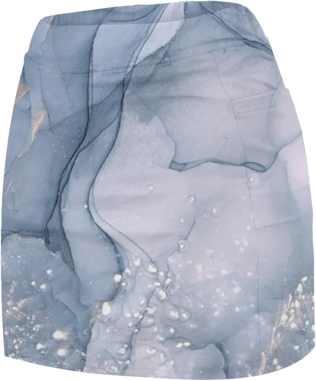 Womens Mini Tennis Skirts High Waisted with Built in Shorts Athletic Skorts Tie-Dye Printed Gym Yoga Golf Short Culottes 2024