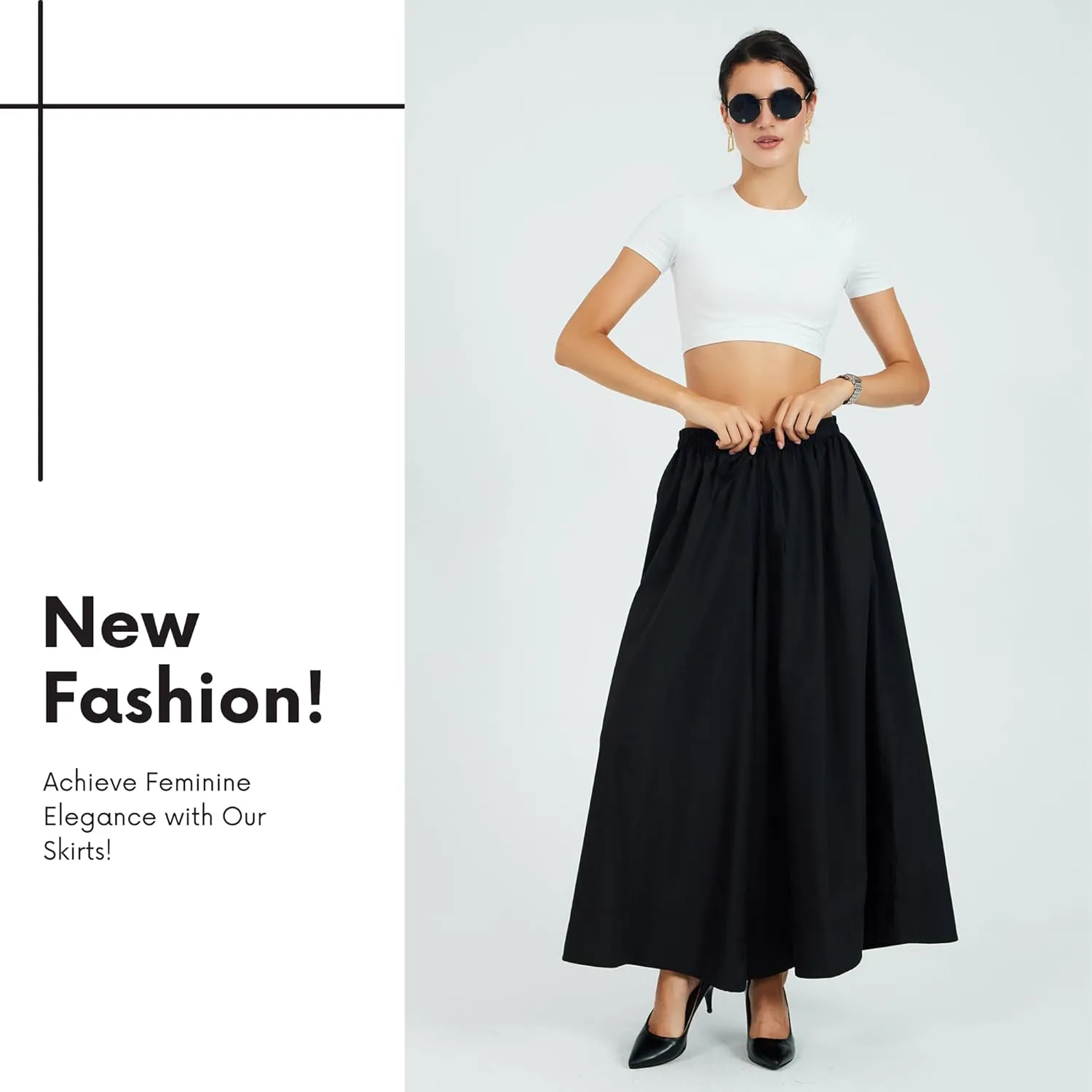 Womens Pants | Elastic Waist Comfortable Fit High-Rise Pocketed Daily Trousers | Casual and Sporty Wear