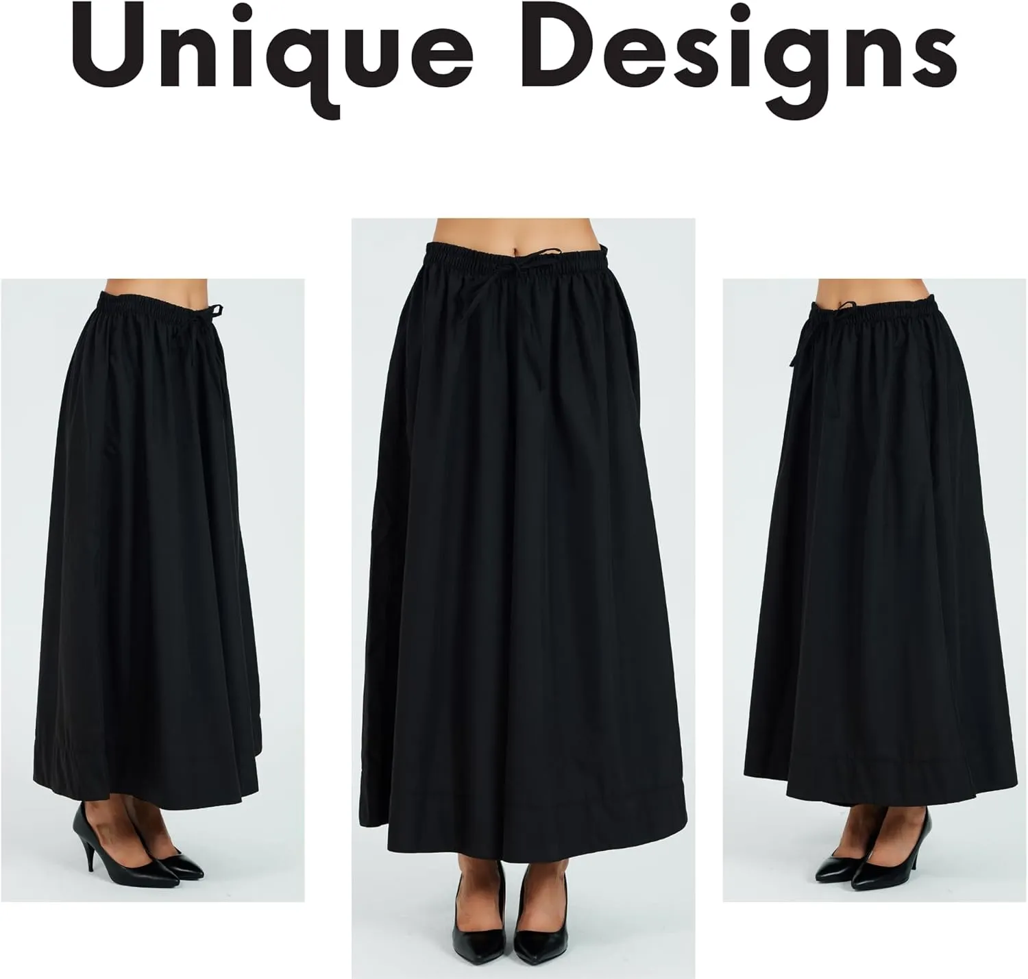 Womens Pants | Elastic Waist Comfortable Fit High-Rise Pocketed Daily Trousers | Casual and Sporty Wear