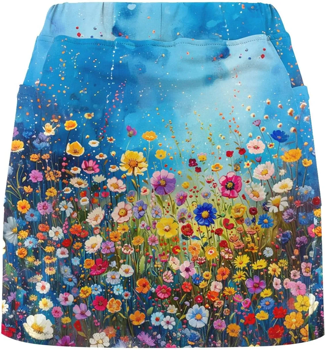 Women's Sports Skorts Floral Print Running Exercise Yoga Mini Skirt Workout Gym Athletic 2 in 1 Tennis Shorts Activewear 2024