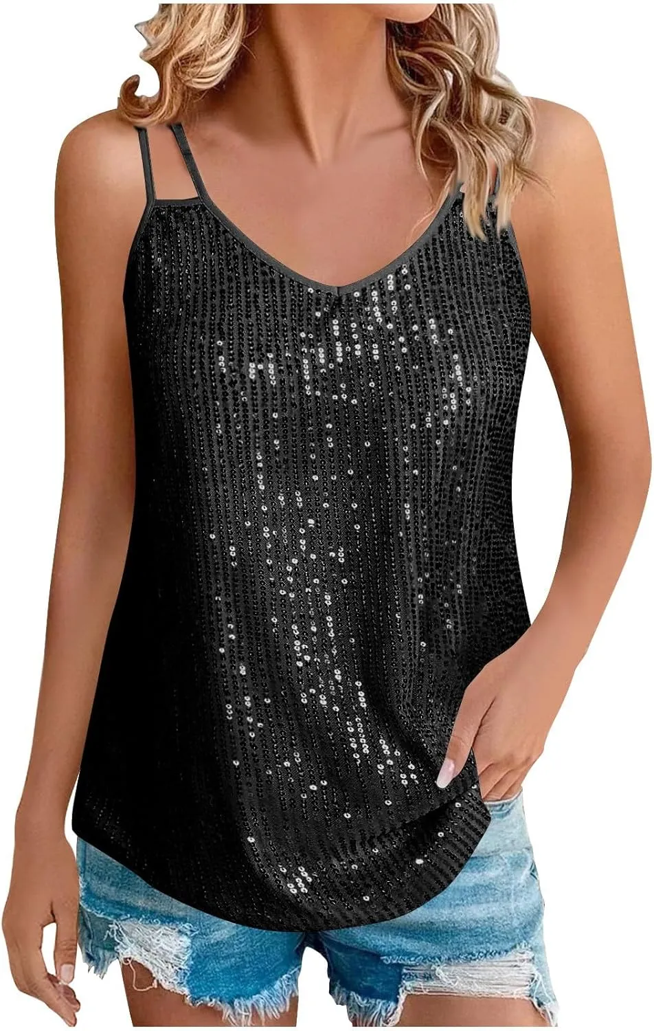 Womens Summer Camisole Sleeveless Tank Tops Strap Tops Going Out Cami Tank Cotton Undershirts Women Blouse Cami Shirt
