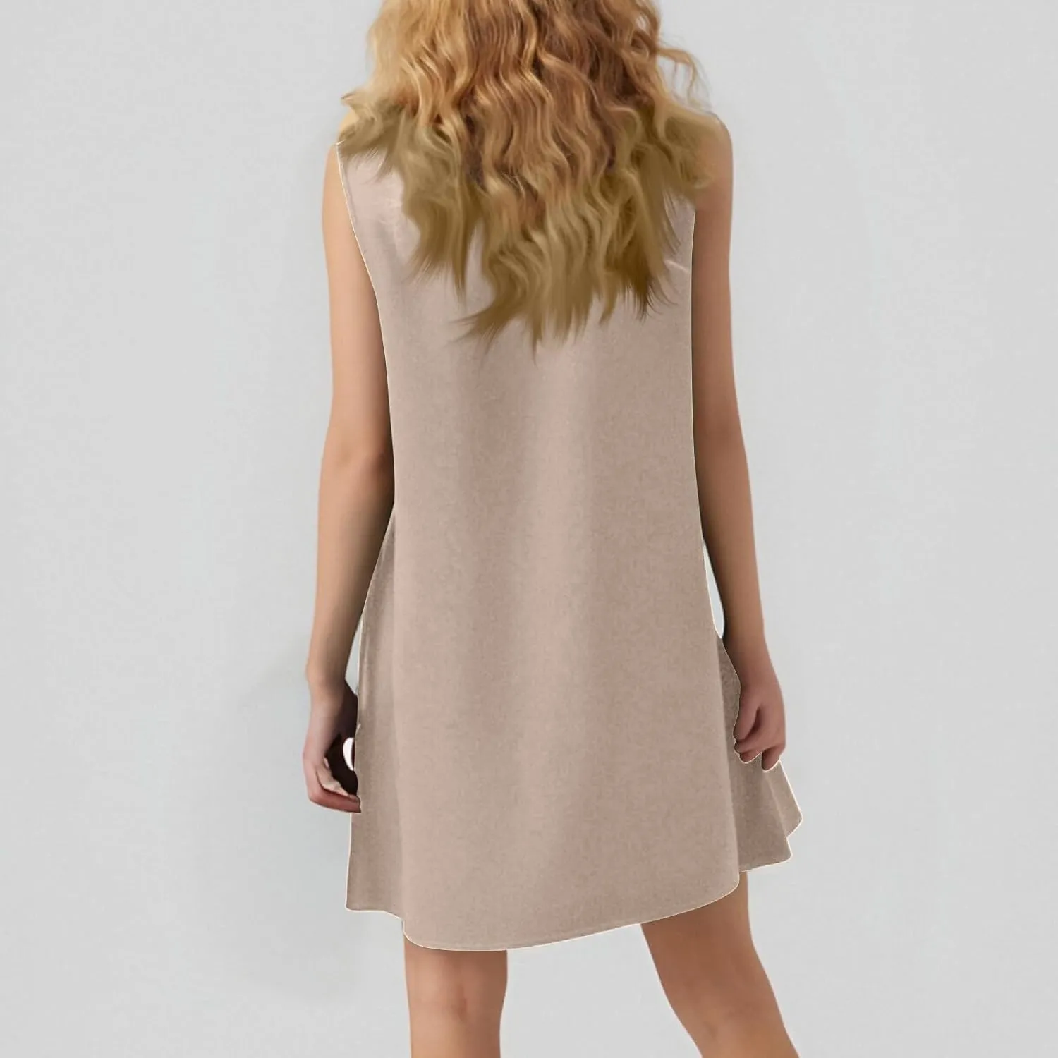 Womens Summer Dresses Casual Cap Sleeve Spring Ruffle Mini Sporty Sweatshirt Trendy Tshirt Dress