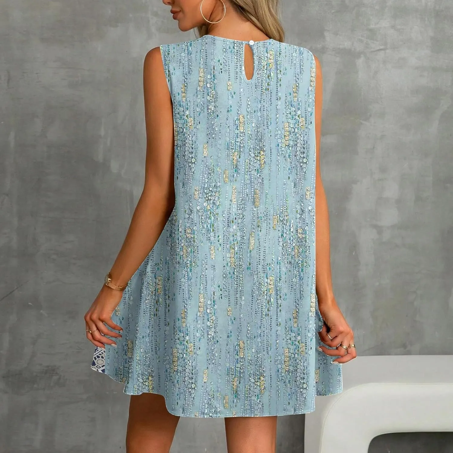 Womens Summer Dresses Casual Cap Sleeve Spring Ruffle Mini Sporty Sweatshirt Trendy Tshirt Dress