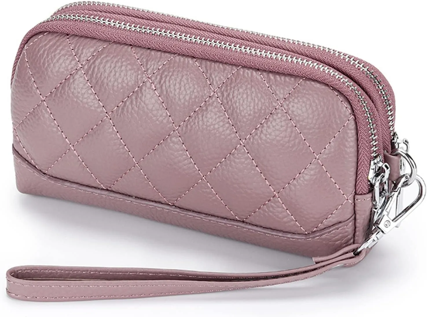 Women's Wristlet Clutch Ladies Clutch Bag Double Zip Clutch Bag for Women for Shopping, Holiday