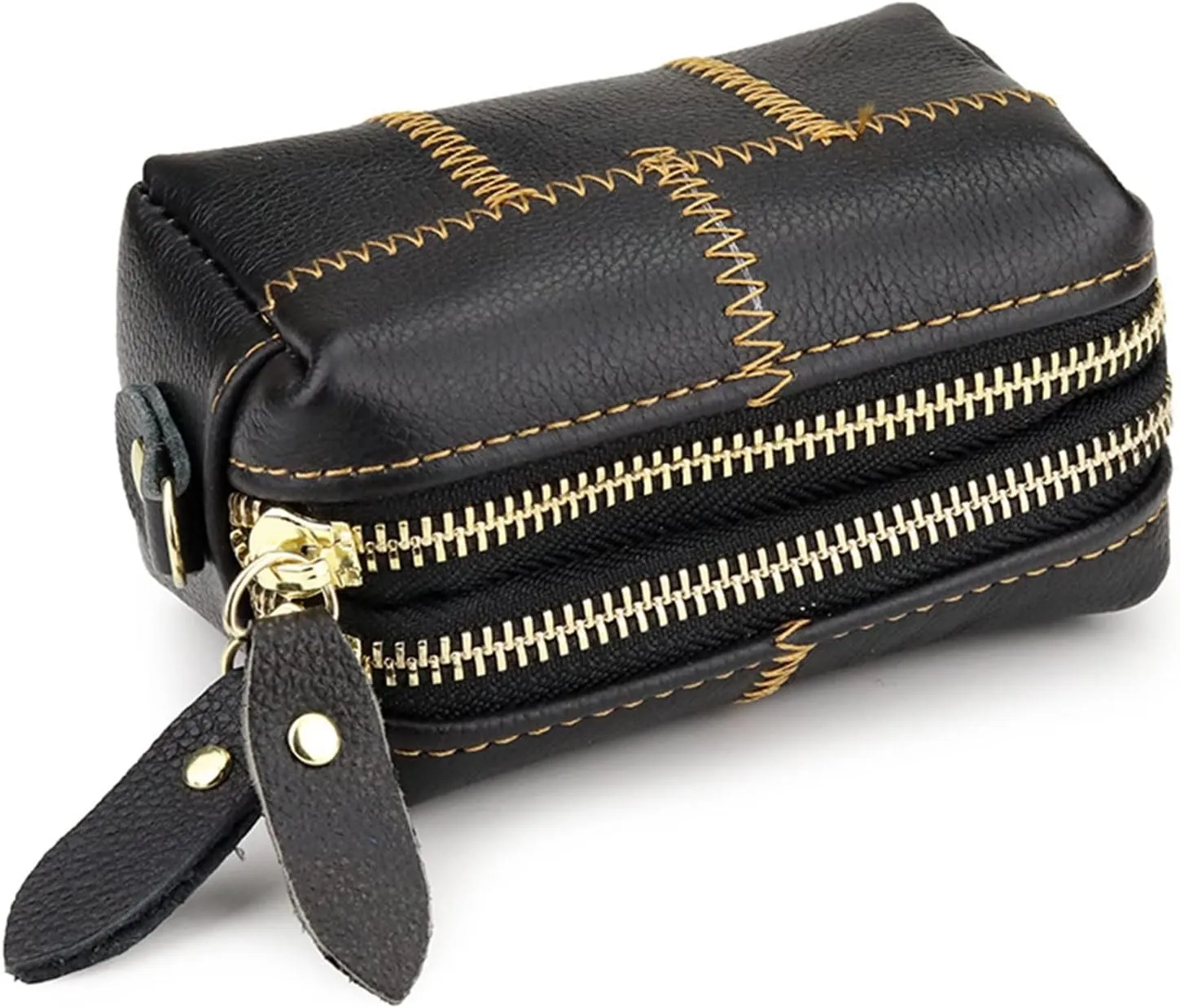Women's Wristlet Clutch Women Double Zip Handbag Coin Purse Bag for Shopping, Holiday