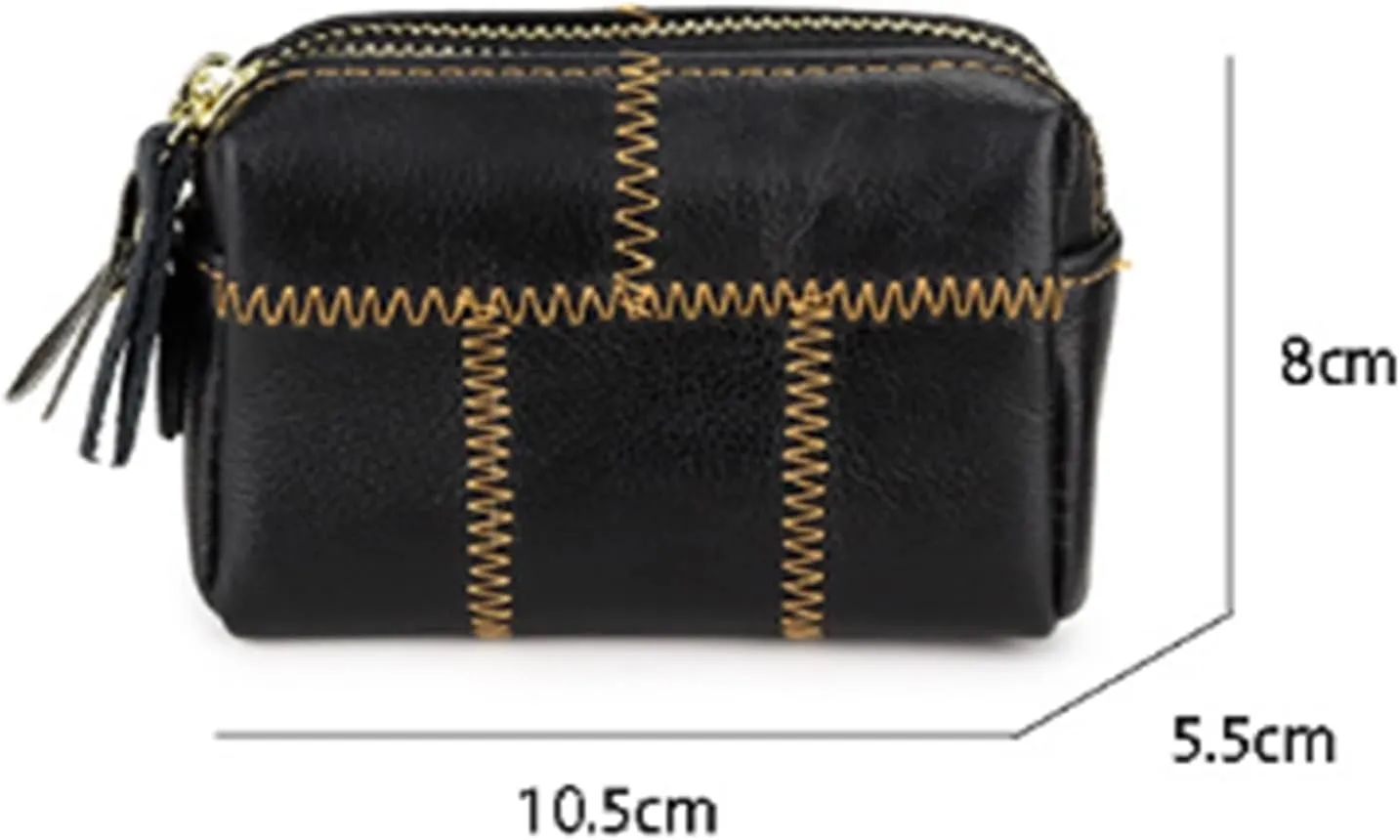 Women's Wristlet Clutch Women Double Zip Handbag Coin Purse Bag for Shopping, Holiday