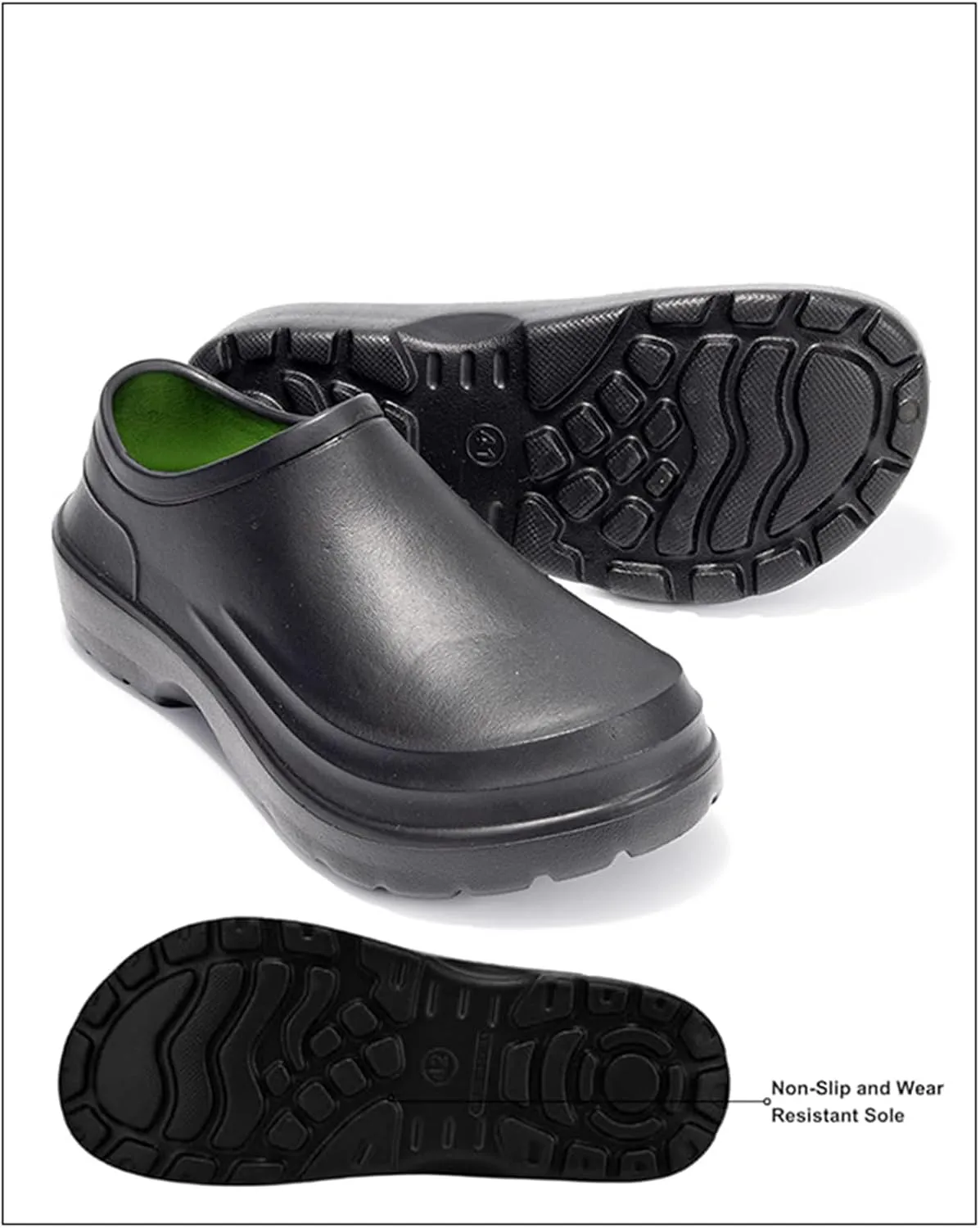 Wygwlg Men's Non Slip Chef Shoes, Men's Professional Breathable Waterproof Oil Resistant Wide Chef Service Work Shoes, Thick-Soled Operating Room Sneakers, for Kitchen, Chef, Garden, Nurse