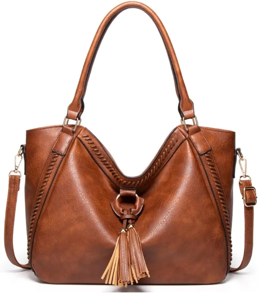 YAQUNICER Hobo Tote Bag Purses and Handbags for Women Top Handle Satchel Soft PU Leather Shoulder Bag