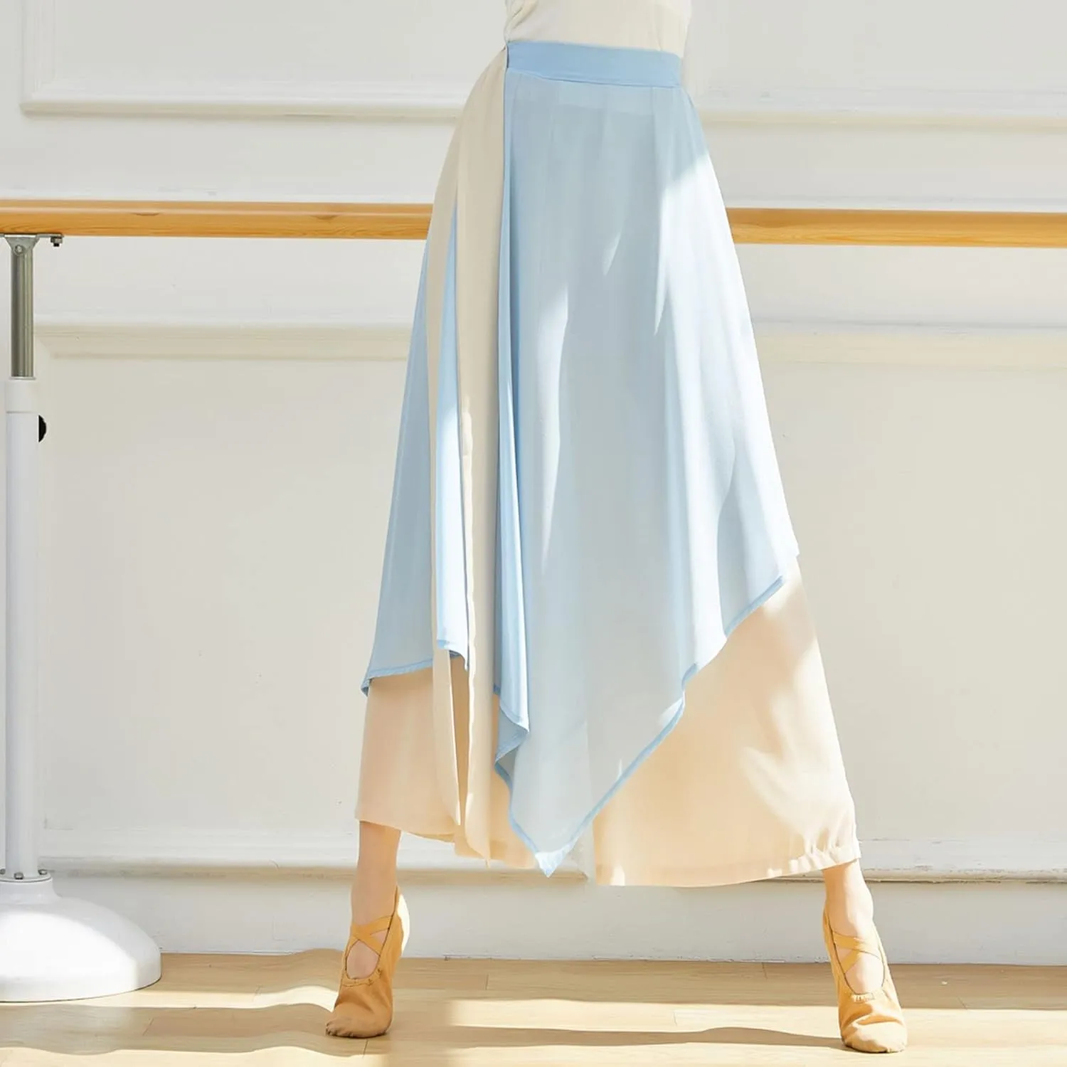 YOLAI Women Linen Palazzo Pants Flowy Boho Wide Leg High Waist Long Pants Casual Lounge Pant Trousers with Pockets